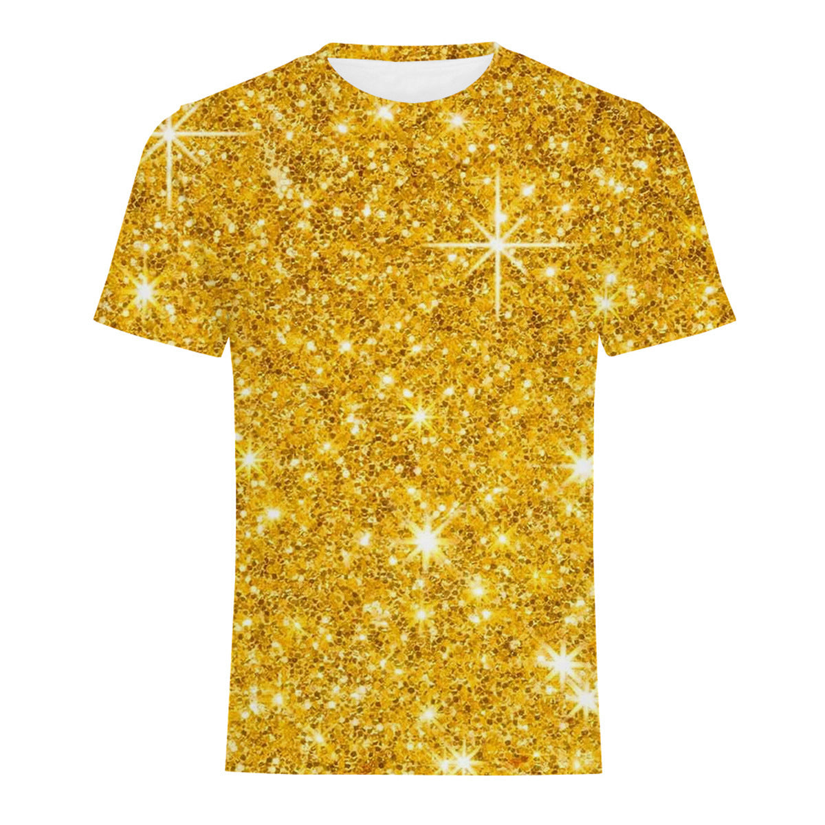 Men’s Casual Digital Print T-Shirt