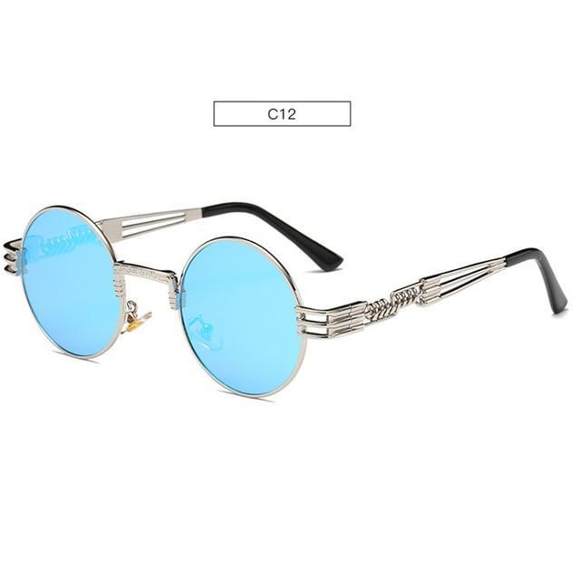 Gold Metal John Lennon Round Sunglasses