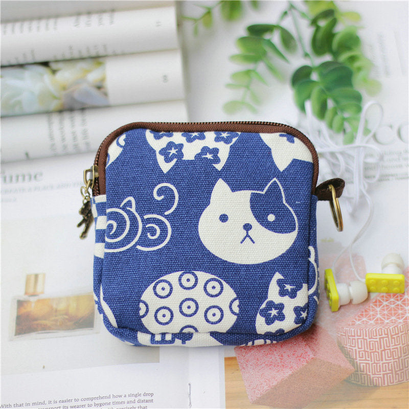 Retro Mini Coin Purse & Card Bag