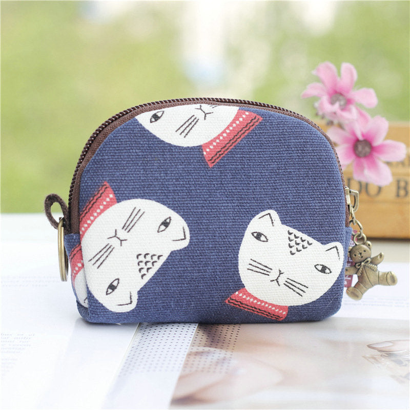 Retro Mini Coin Purse & Card Bag