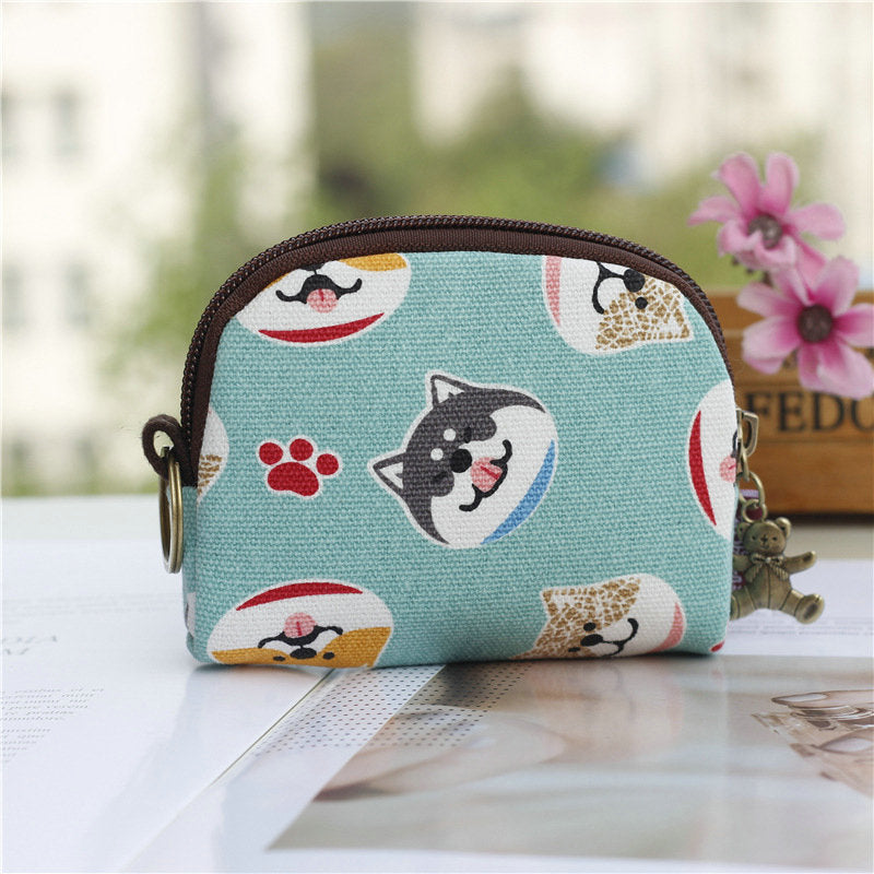 Retro Mini Coin Purse & Card Bag