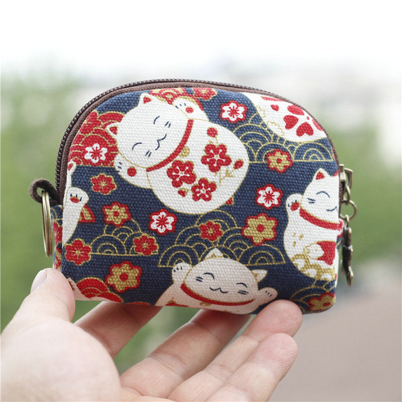 Retro Mini Coin Purse & Card Bag