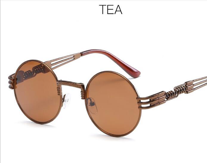 Gold Metal John Lennon Round Sunglasses