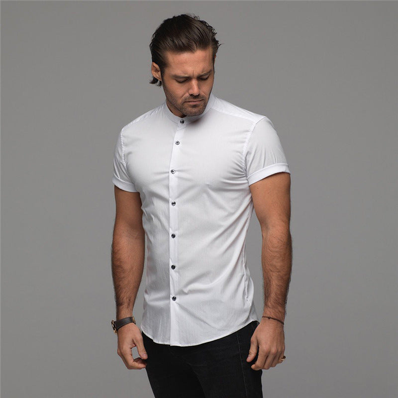 Men’s Summer Cotton Fitness Shirt