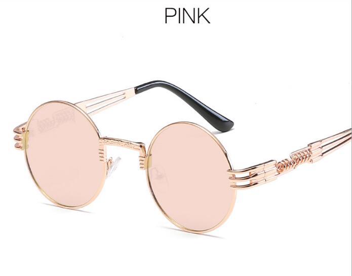 Gold Metal John Lennon Round Sunglasses