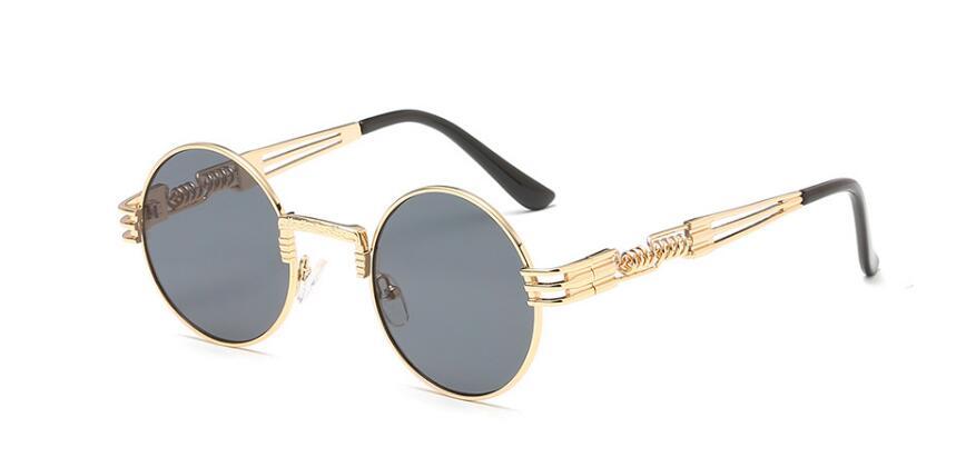 Gold Metal John Lennon Round Sunglasses