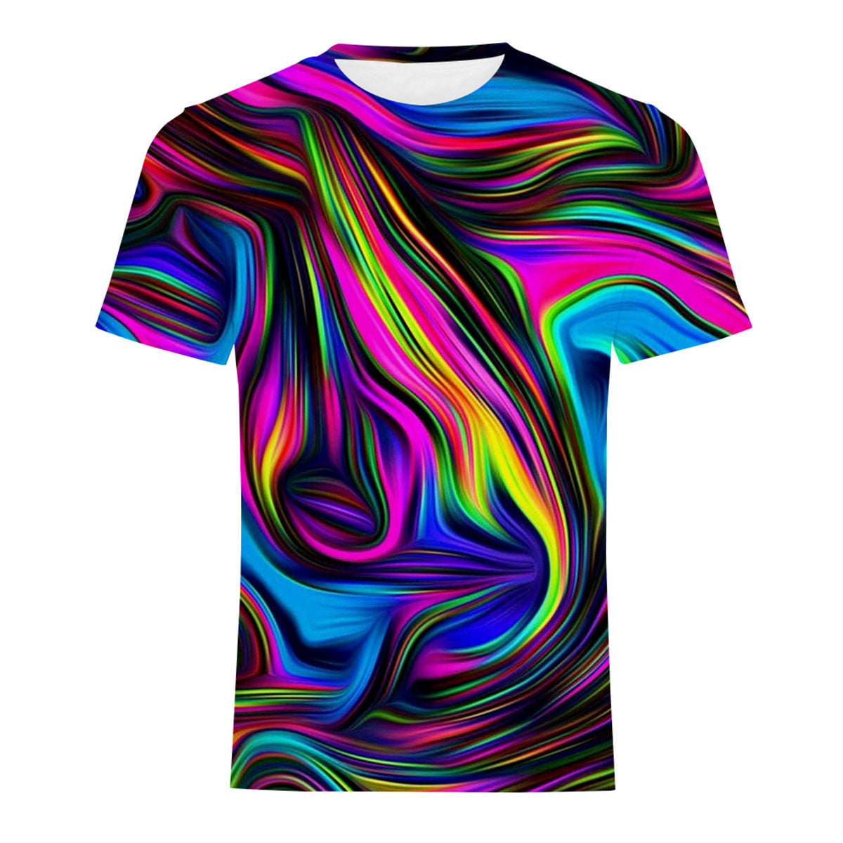 Men’s Casual Digital Print T-Shirt