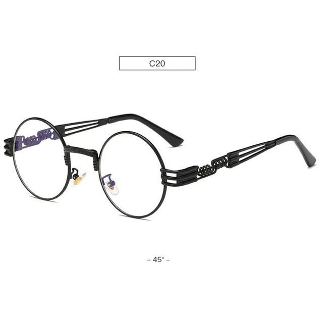 Gold Metal John Lennon Round Sunglasses