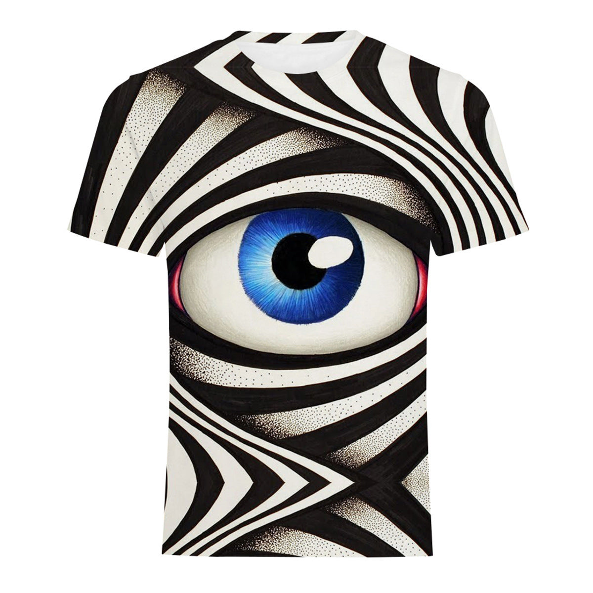 Men’s Casual Digital Print T-Shirt