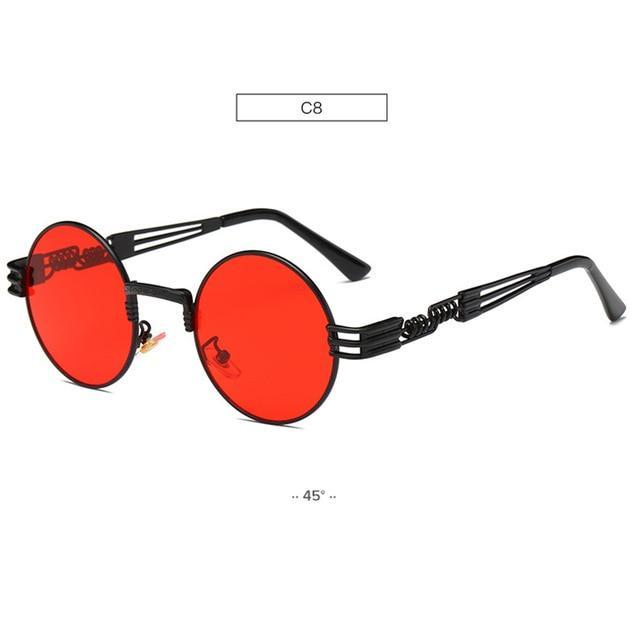Gold Metal John Lennon Round Sunglasses