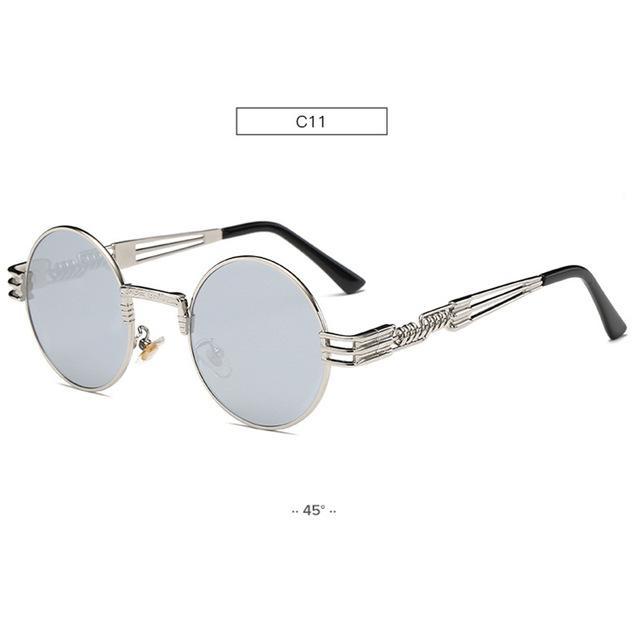 Gold Metal John Lennon Round Sunglasses