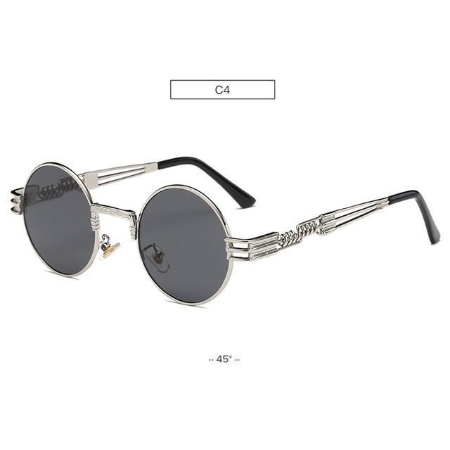 Gold Metal John Lennon Round Sunglasses