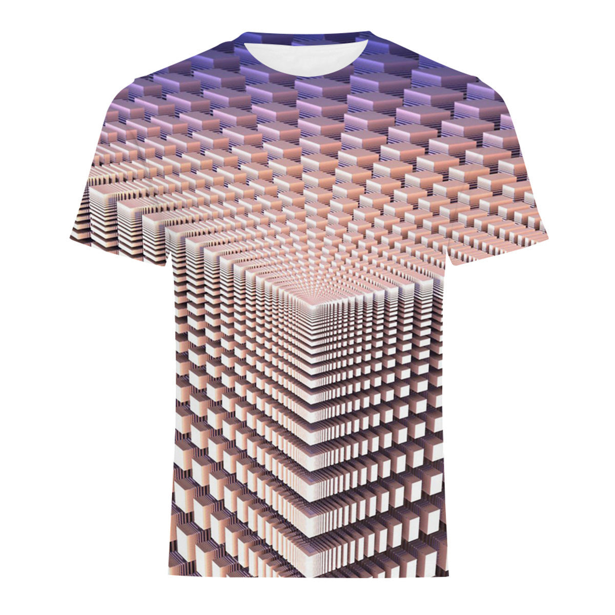 Men’s Casual Digital Print T-Shirt