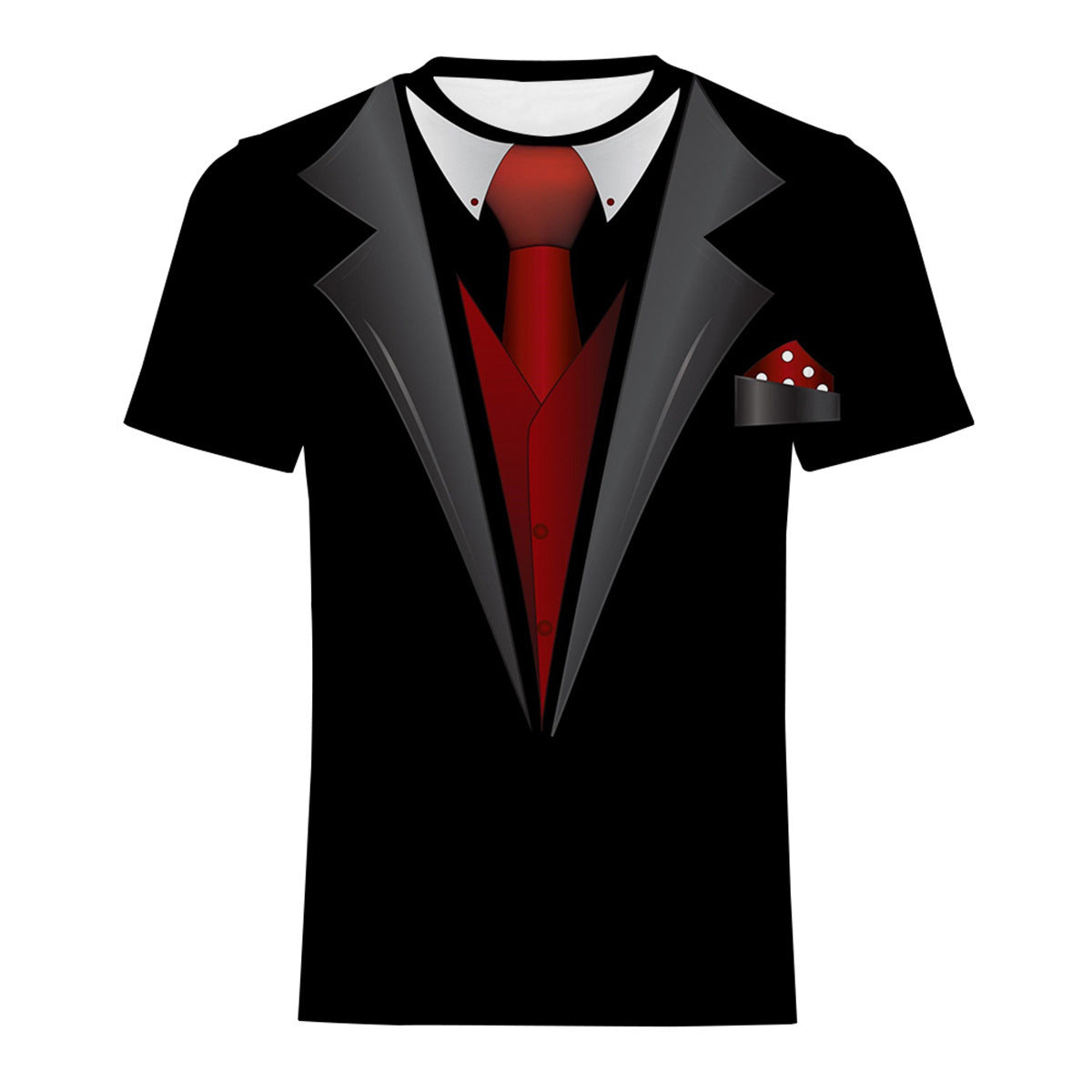 Men’s Casual Digital Print T-Shirt