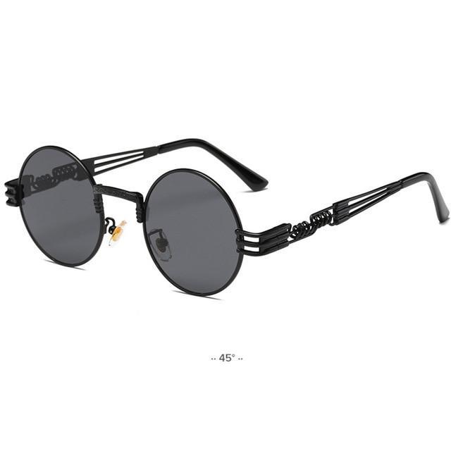 Gold Metal John Lennon Round Sunglasses