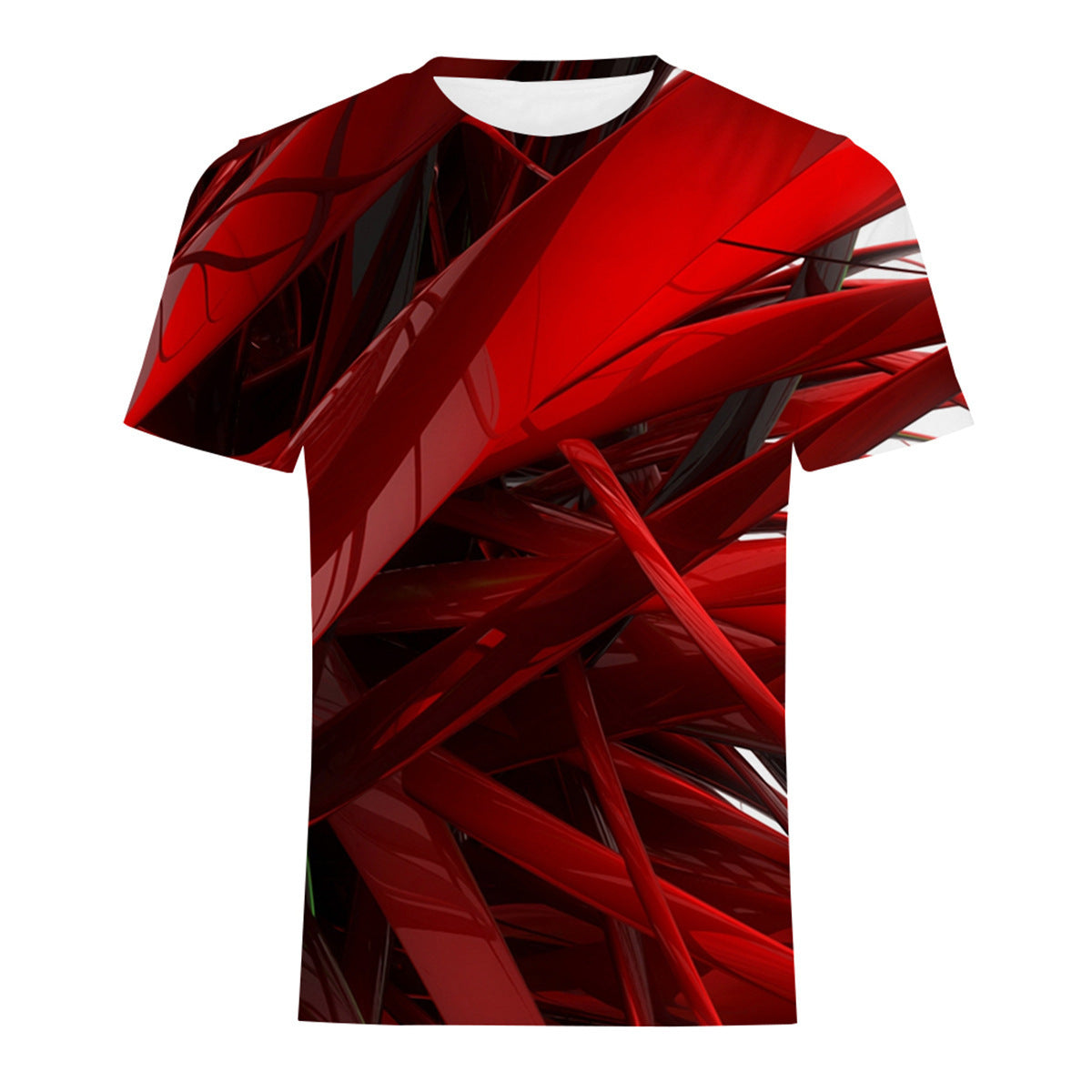 Men’s Casual Digital Print T-Shirt