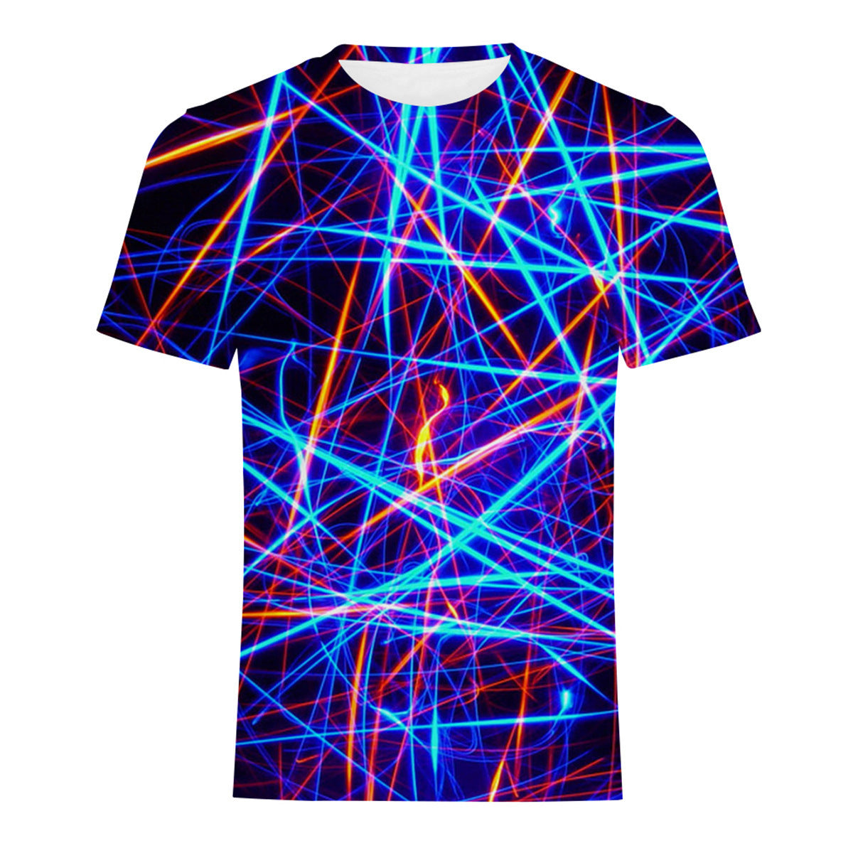 Men’s Casual Digital Print T-Shirt