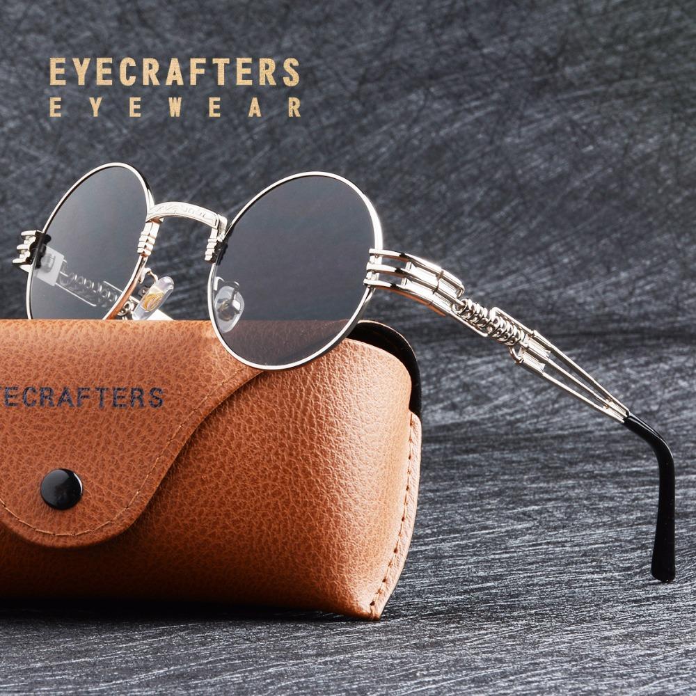 Gold Metal John Lennon Round Sunglasses