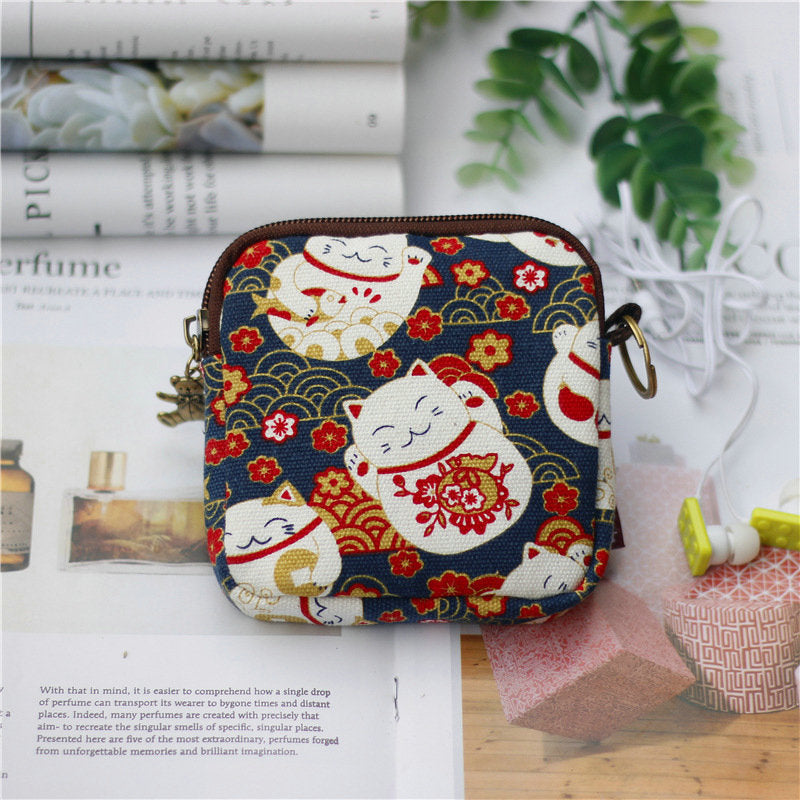Retro Mini Coin Purse & Card Bag