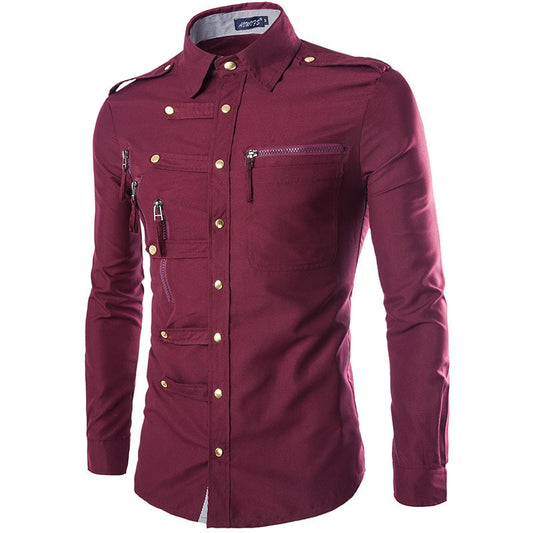 Men’s Slim Fit Cotton Dress Shirt