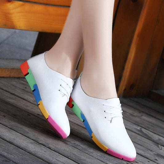Women’s Leather Pointed Casual Shoes