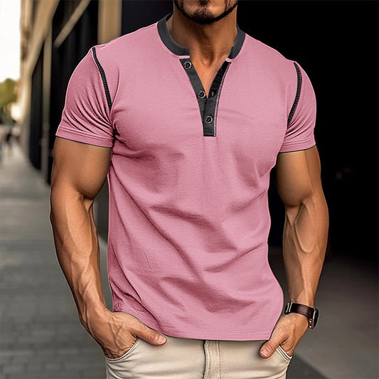 Men’s Summer V-neck Polo Shirt