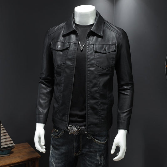 Men’s Casual Slim Fit Biker Jacket